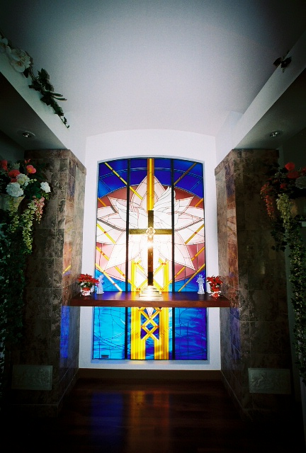 stainglass church window